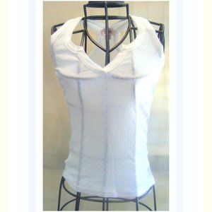 Mossimo White Tank Top Size XS